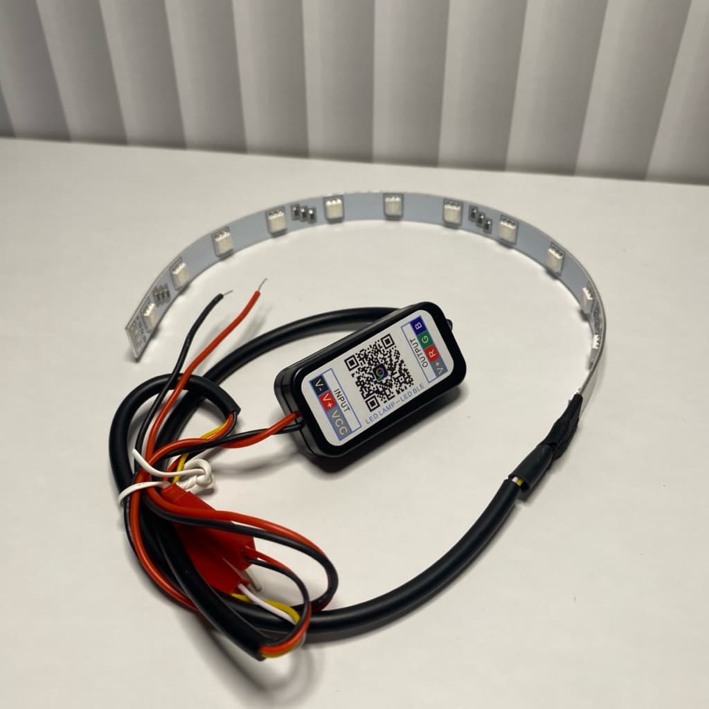 Demon Eyes RGB 12 LED Kontrol App untuk BiLED Projector DC 9-36V Universal 9