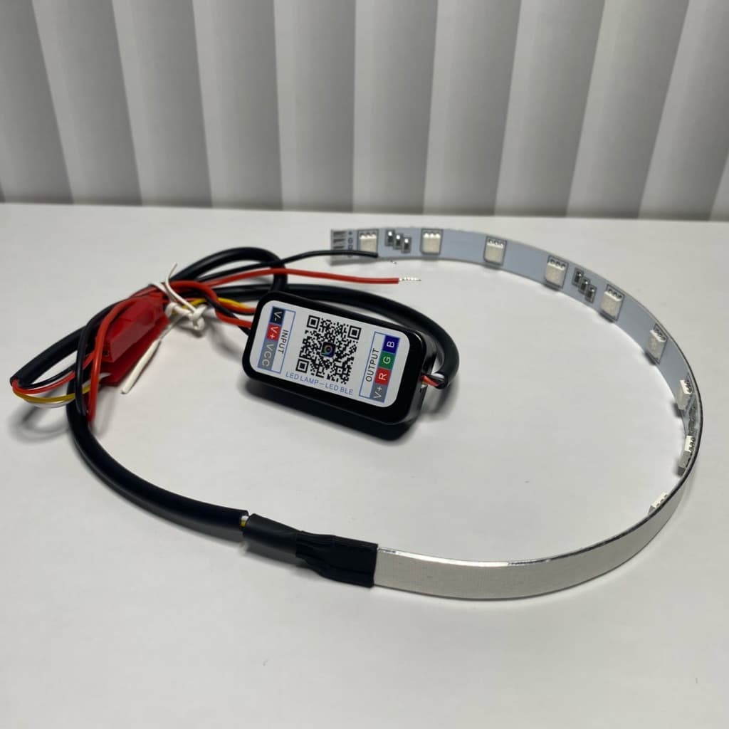 Demon Eyes RGB 12 LED Kontrol App untuk BiLED Projector DC 9-36V Universal 8