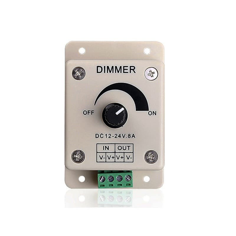Dimmer LED PWM DC 12-24V 8A Pengatur Terang Redup & Kecepatan Motor DC 2