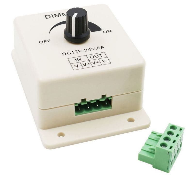 Dimmer LED PWM DC 12-24V 8A Pengatur Terang Redup & Kecepatan Motor DC 6