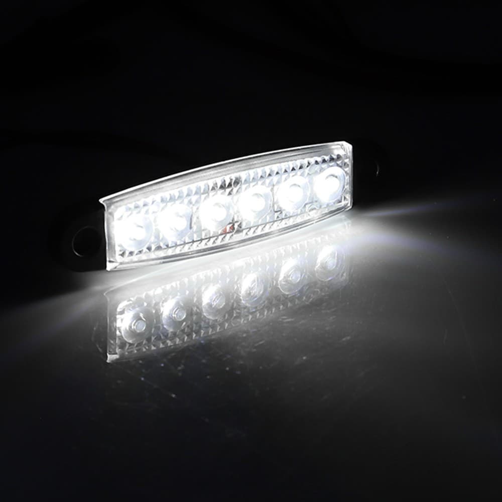Lampu LED Samping Bak Truk & Bus 12-24V 6 LED Tahan Air IP65 (Biru / Kuning) 2