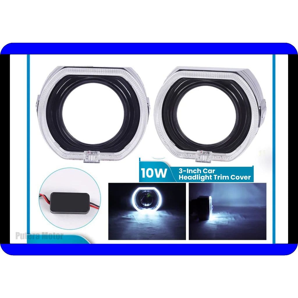 Shroud BMW Full Angel Eyes Crystal Premium 2,5 Inch Universal (Per Pcs) 5