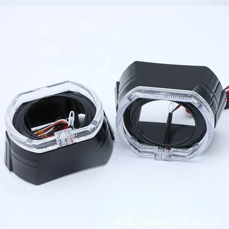 Shroud BMW Full Angel Eyes Crystal 3 Inch untuk Projector BiLED & HID (Per Pcs) 3