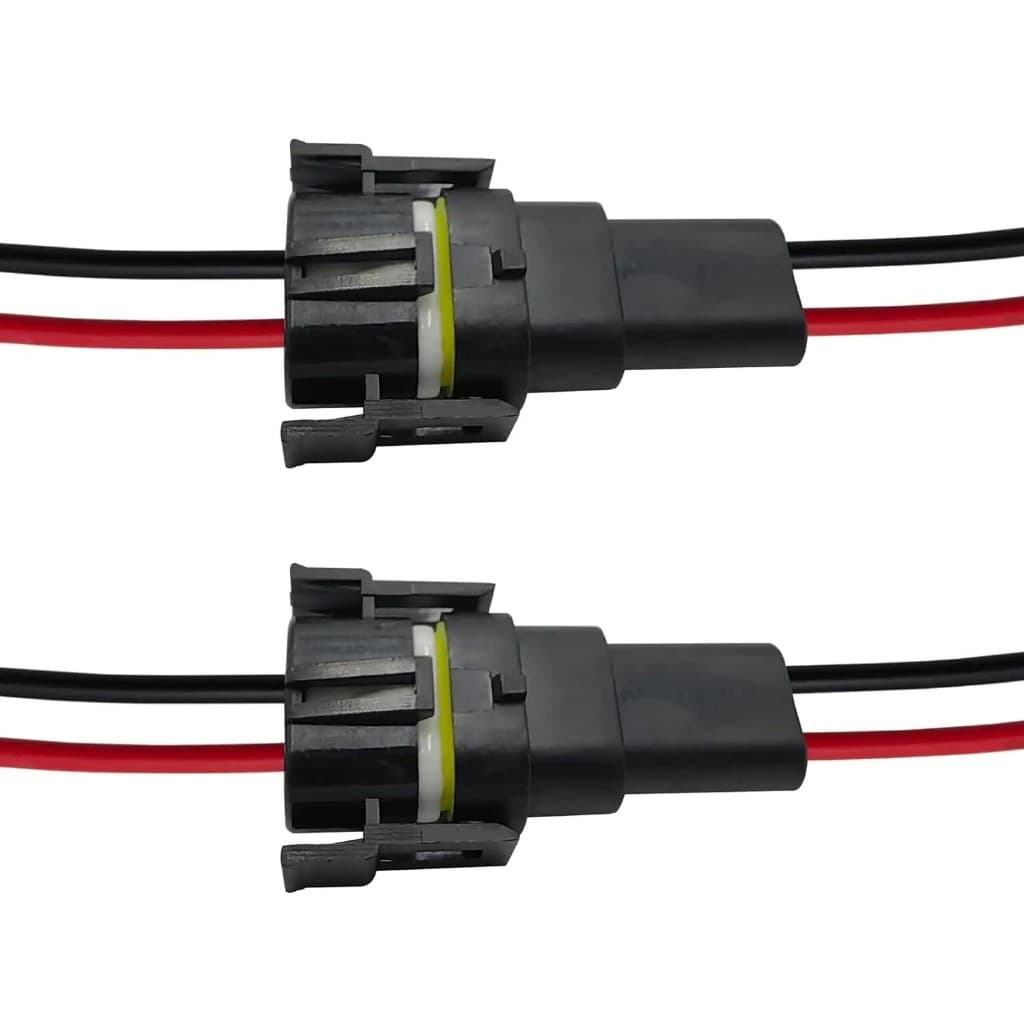 Soket Kabel Foglamp H11 / H8 / H16 Male Female 1 Set Tembaga Murni 5