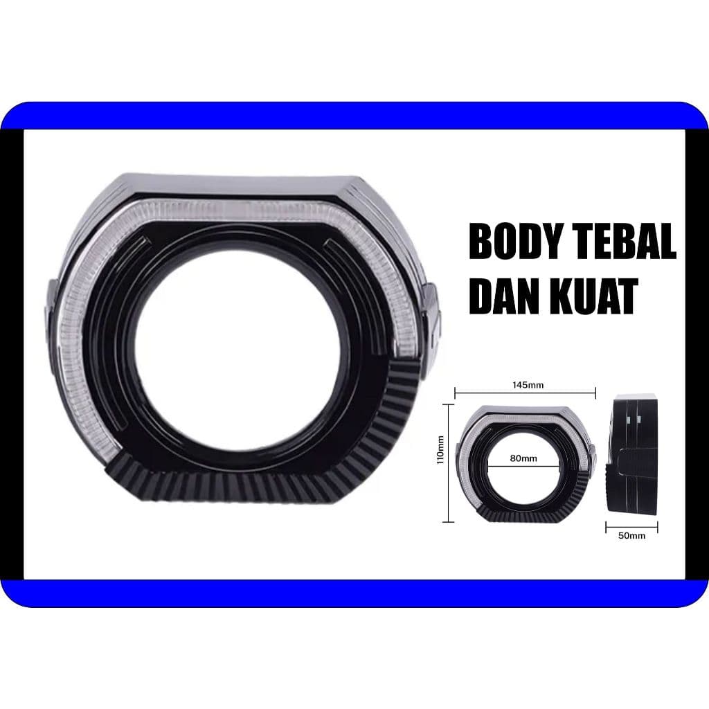 Shroud BMW Sport 3 Inch Angel Eyes untuk BiLED (1 Set Kanan Kiri) 6