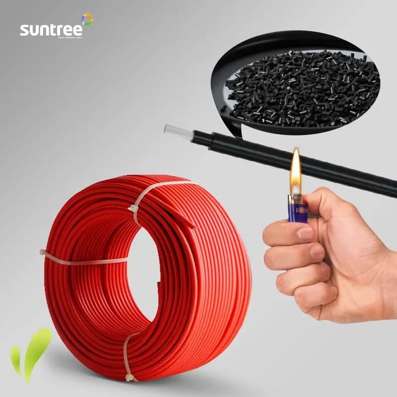 Kabel Solar Panel Suntree PV1-F 2x4 mm² / 2x6 mm² 1000V DC Twin Core 3
