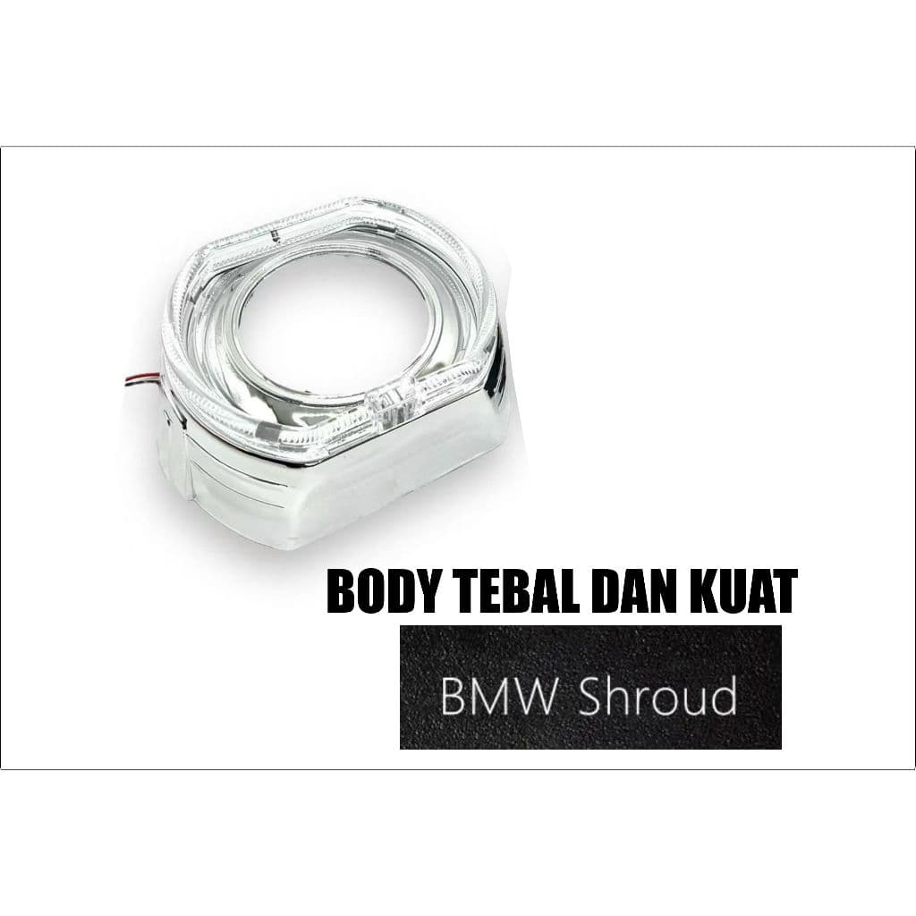 Shroud BMW Klasik Angel Eyes Crystal Mini 3 Inch Universal (Per Pcs) 5