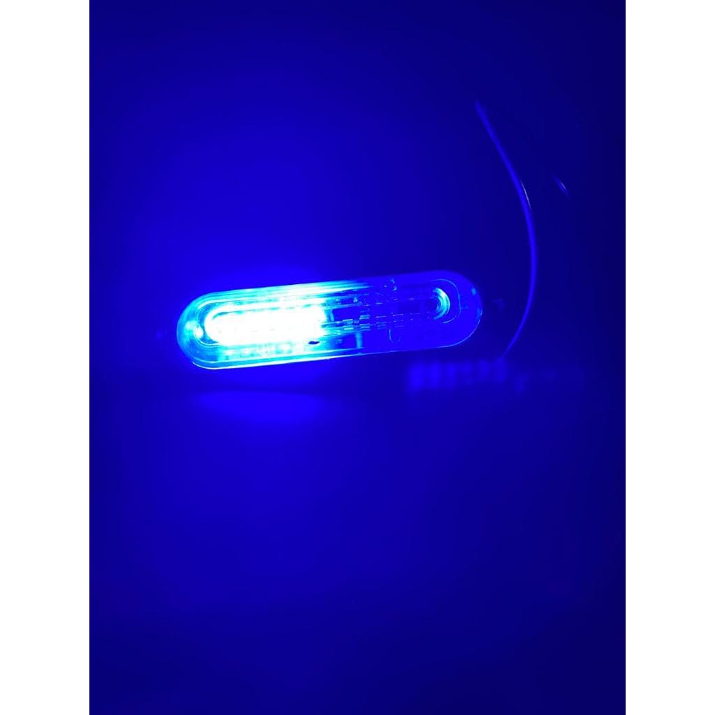 Lampu Kedip Darurat 2 LED 12-24V Strobo untuk Truk & Mobil Box (Kuning / Biru) 11