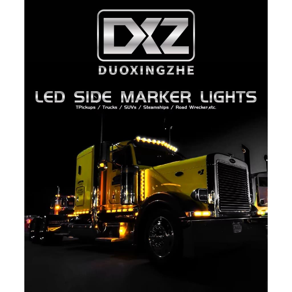 Lampu Kedip Darurat 2 LED 12-24V Strobo untuk Truk & Mobil Box (Kuning / Biru) 7