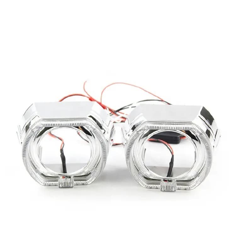 Shroud BMW Full Angel Eyes Crystal 3 Inch untuk Projector BiLED & HID (Per Pcs) 4