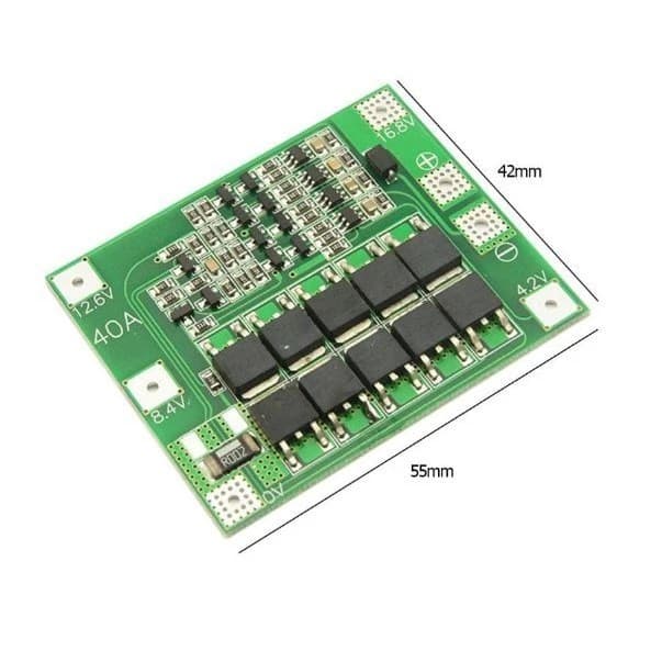 BMS 3S 4S 30A 40A 60A 100A Balance untuk Baterai 18650 Li-ion & LiFePO4