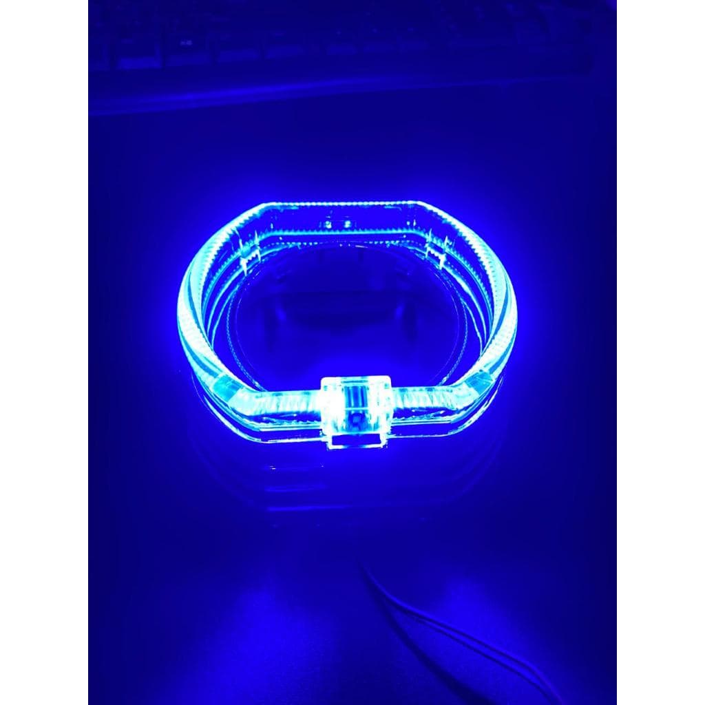 Shroud BMW Full Angel Eyes Crystal 3 Inch untuk Projector BiLED & HID (Per Pcs)