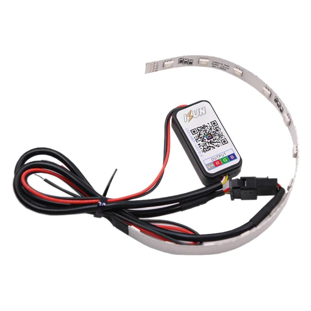 Demon Eyes RGB 12 LED Kontrol App untuk BiLED Projector DC 9-36V Universal