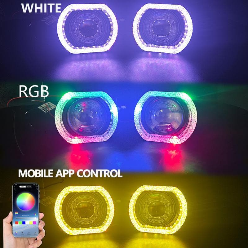 Shroud RGB Akrilik Angel Eyes Crystal Premium 2,5 & 3 Inch Kontrol App 8