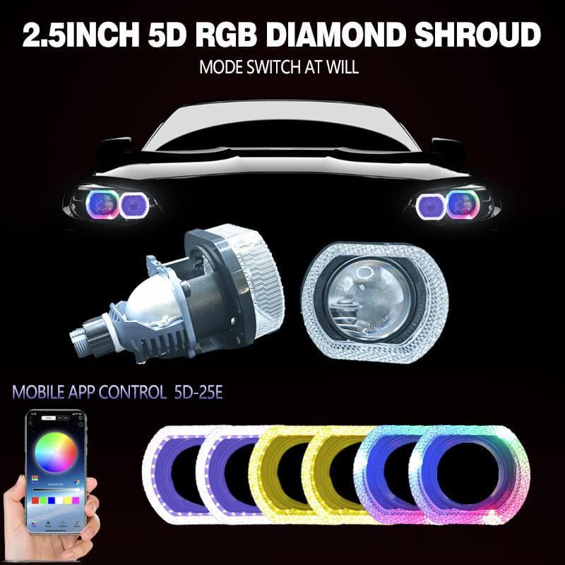 Shroud RGB Akrilik Angel Eyes Crystal Premium 2,5 & 3 Inch Kontrol App 7
