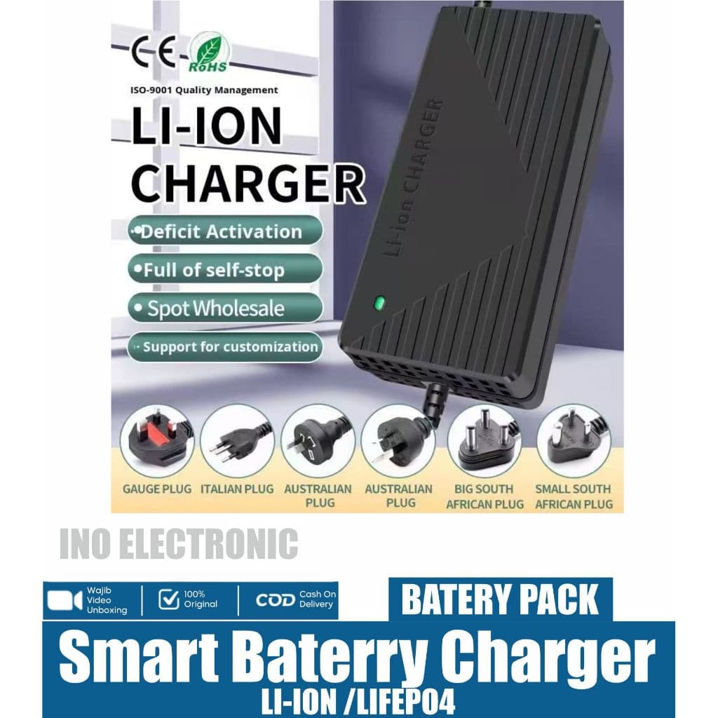 Charger Baterai LiFePO4 48V 58,4V 3A / 5A untuk Sepeda & Motor Listrik 4