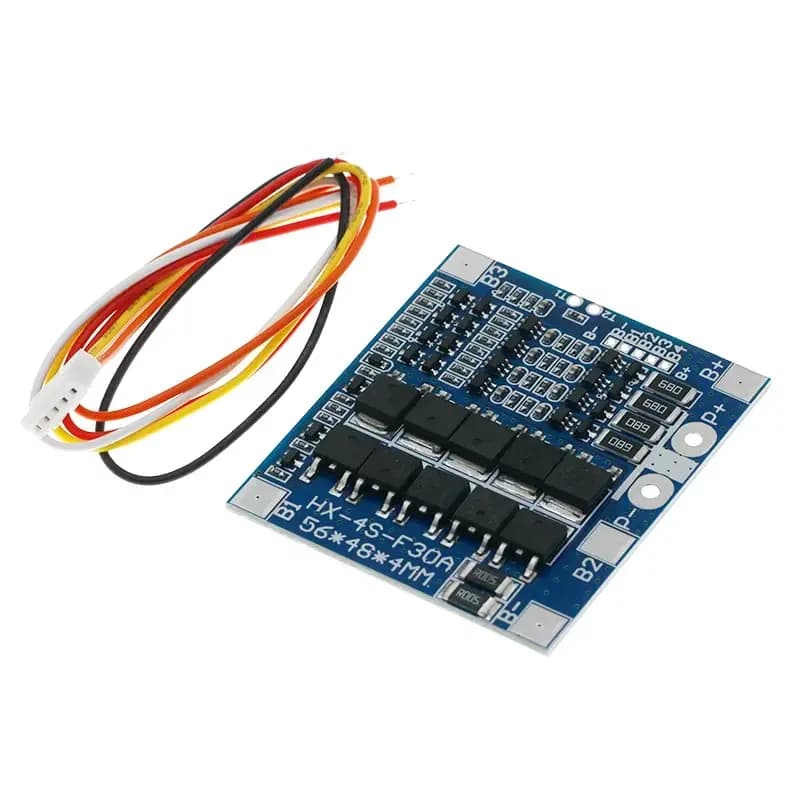 BMS 4S 30A 12V untuk Baterai LiFePO4 & Li-ion (Proteksi + Balancing) 6