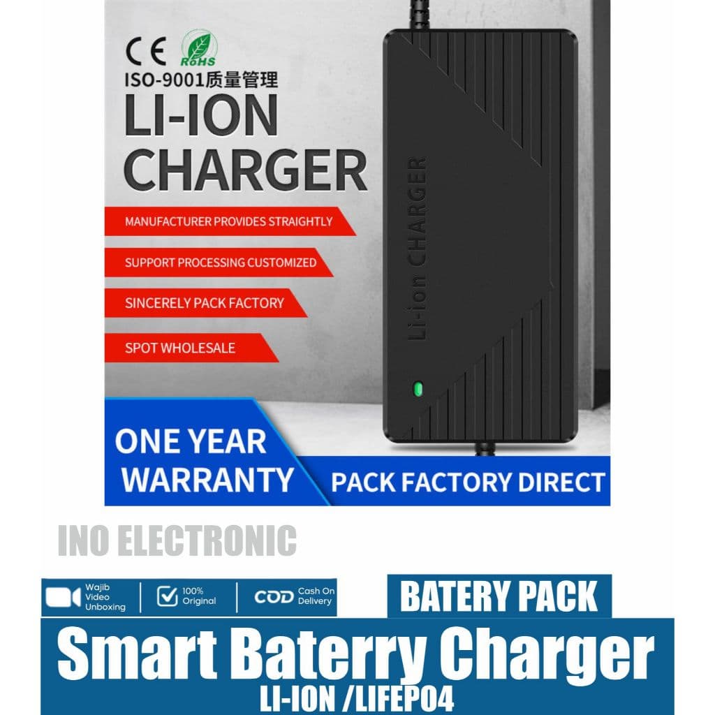 Charger Baterai LiFePO4 48V 58,4V 3A / 5A untuk Sepeda & Motor Listrik 9