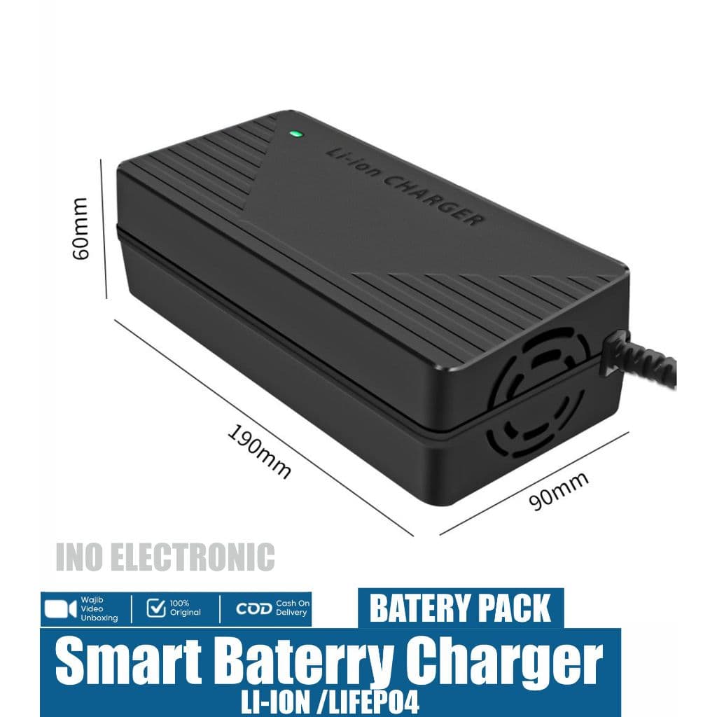 Charger Baterai LiFePO4 48V 58,4V 3A / 5A untuk Sepeda & Motor Listrik 3