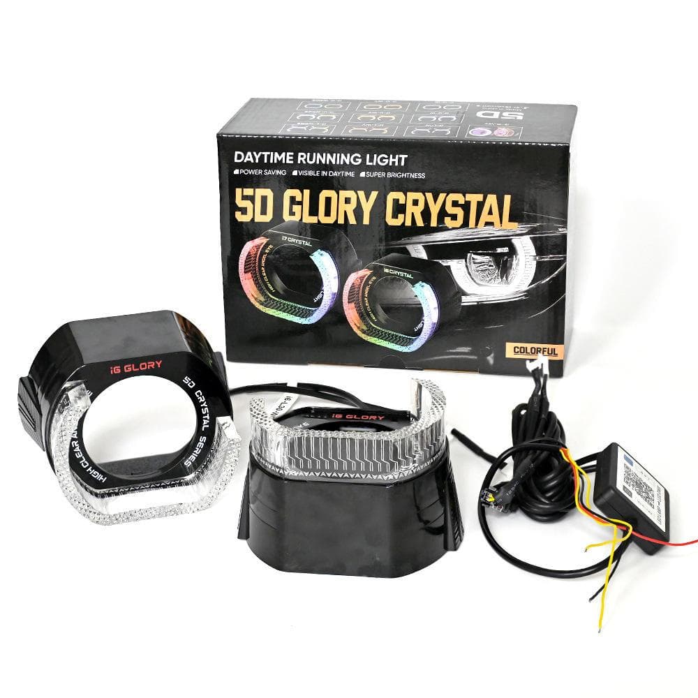 Shroud 5D RGB Crystal i6-L3.0 DRL + Sein 3 Inch Kontrol Aplikasi
