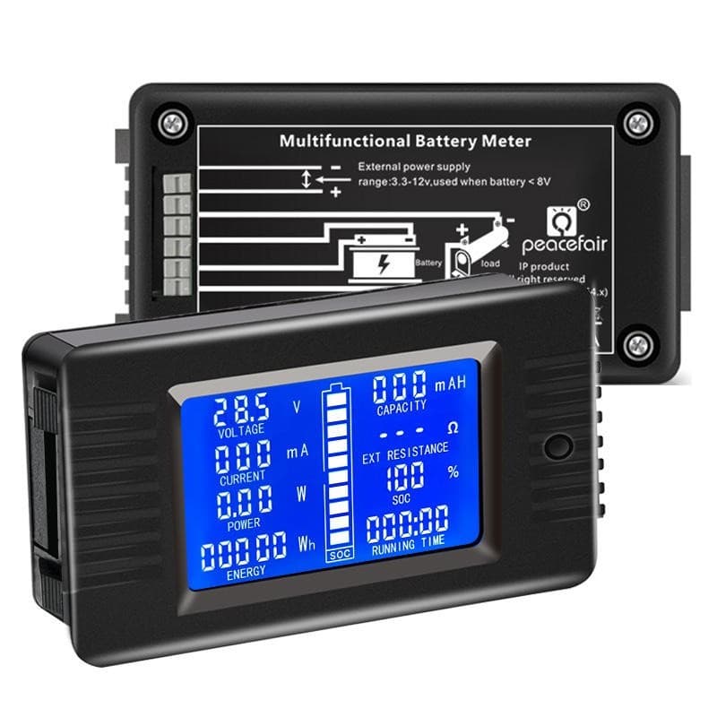 PZEM-015 Battery Tester DC 0-200V Volt Ampere Watt Meter + Shunt 50A-300A 3