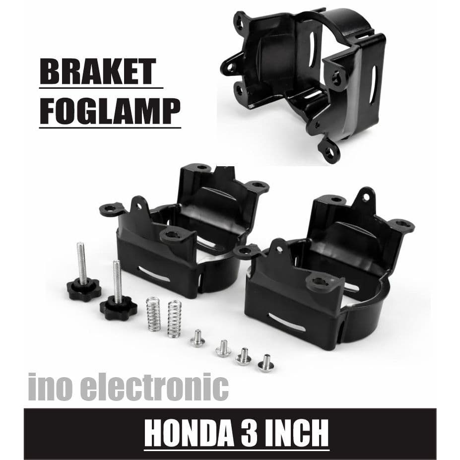 Bracket Foglamp Honda 3 Inch untuk BiLED + Baut Atur Ketinggian (1 Pasang) 8