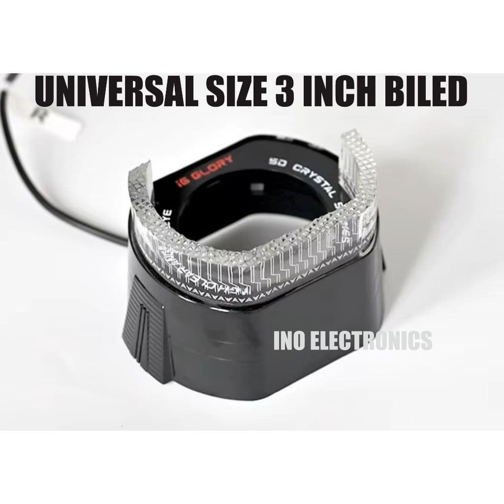 Shroud 5D RGB Crystal i6-L3.0 DRL + Sein 3 Inch Kontrol Aplikasi 7