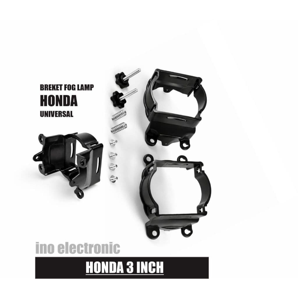 Bracket Foglamp Honda 3 Inch untuk BiLED + Baut Atur Ketinggian (1 Pasang) 7