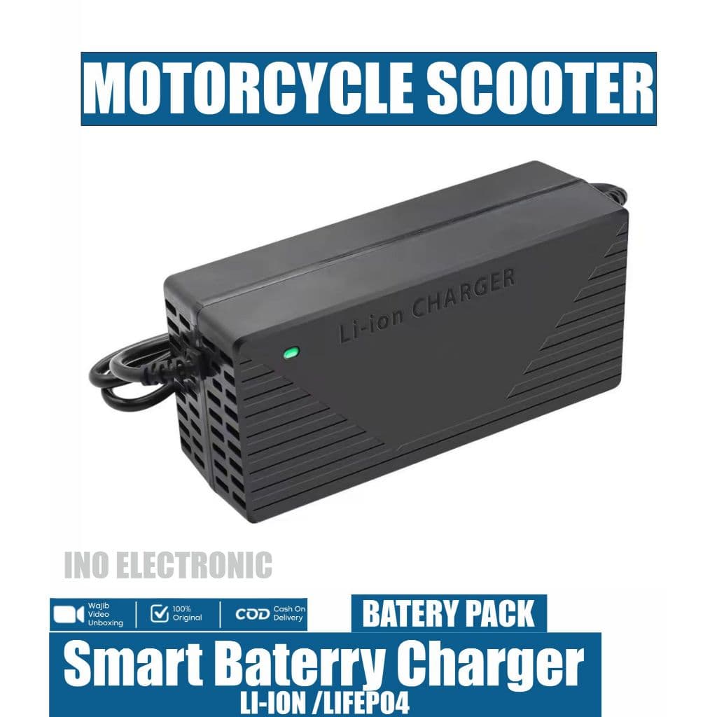Charger Baterai LiFePO4 48V 58,4V 3A / 5A untuk Sepeda & Motor Listrik 8
