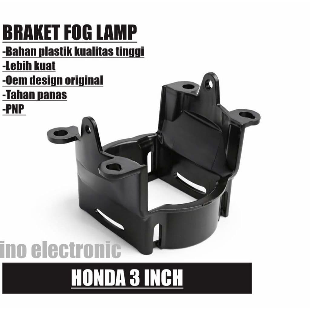 Bracket Foglamp Honda 3 Inch untuk BiLED + Baut Atur Ketinggian (1 Pasang) 2