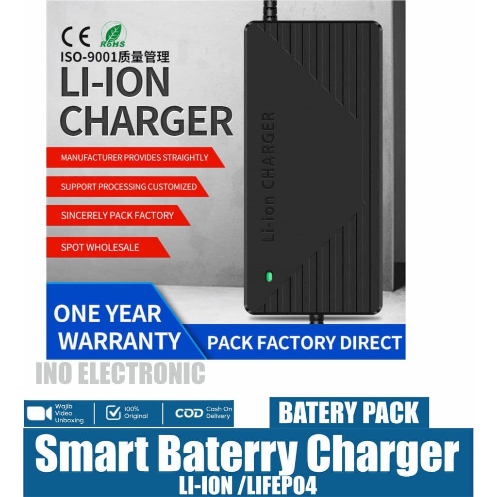 Charger Baterai LiFePO4 48V 58,4V 3A / 5A untuk Sepeda & Motor Listrik 5