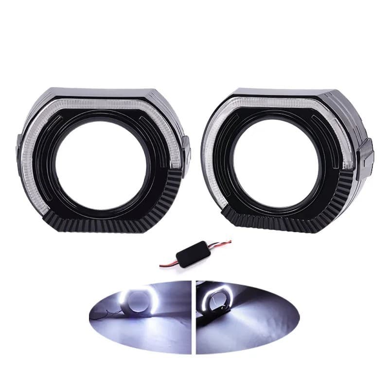Shroud BMW Sport 2,5 Inch Angel Eyes untuk BiLED (1 Pasang) 2