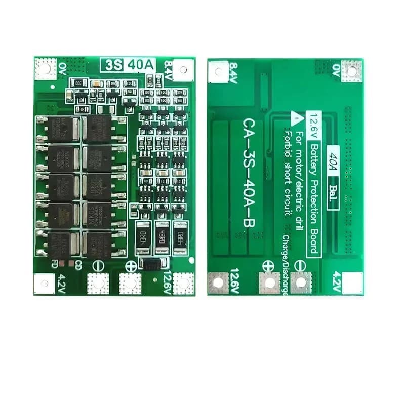 BMS 3S 4S 30A 40A 60A 100A Balance untuk Baterai 18650 Li-ion & LiFePO4 3