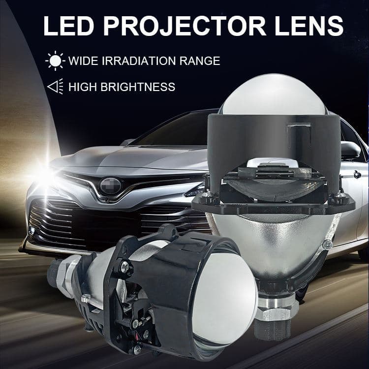 Lampu BiLED 2,5 Inch 55W 6 Chip Premium Blue Lens Cut-off Flat 9