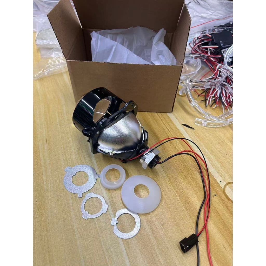 Lampu BiLED 2,5 Inch 55W 6 Chip Premium Blue Lens Cut-off Flat 4