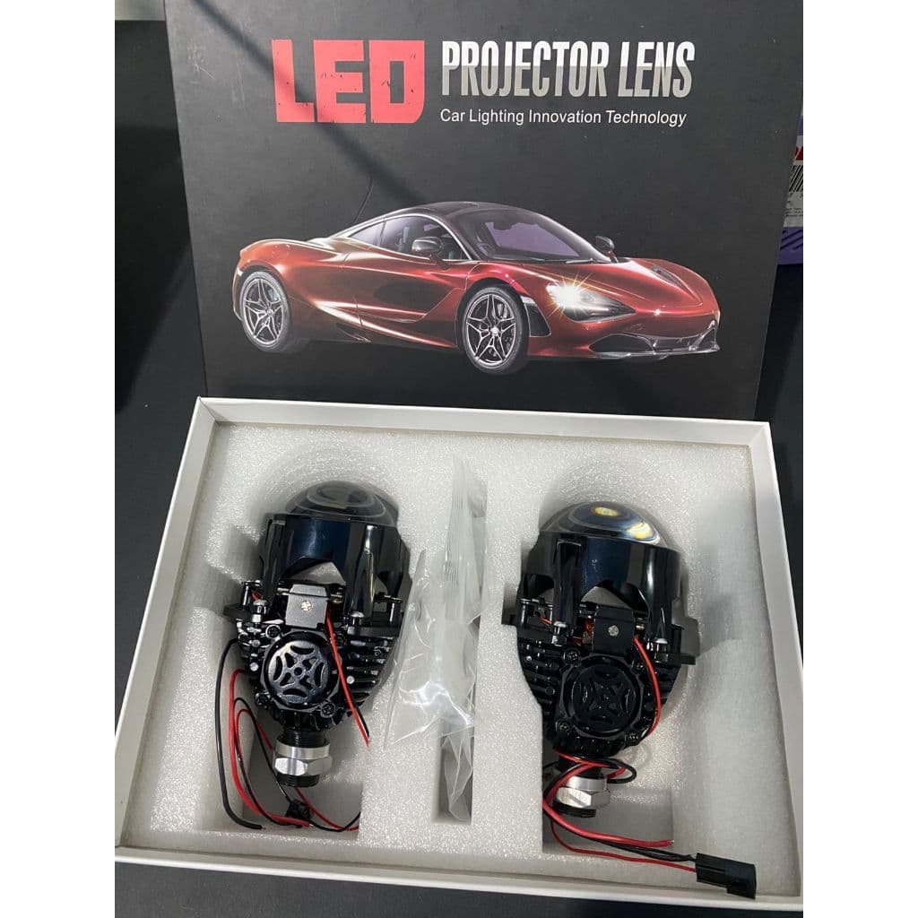 Lampu BiLED 2,5 Inch 55W 6 Chip Premium Blue Lens Cut-off Flat