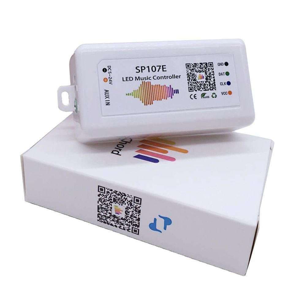 SP107E Controller LED Pixel Musik Bluetooth untuk WS2812B WS2811 DC 5-24V 4