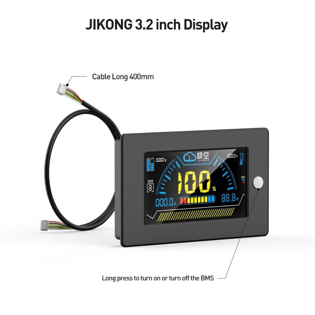 LCD Display BMS Jikong 3,2 Inch Original untuk Smart BMS JK 4