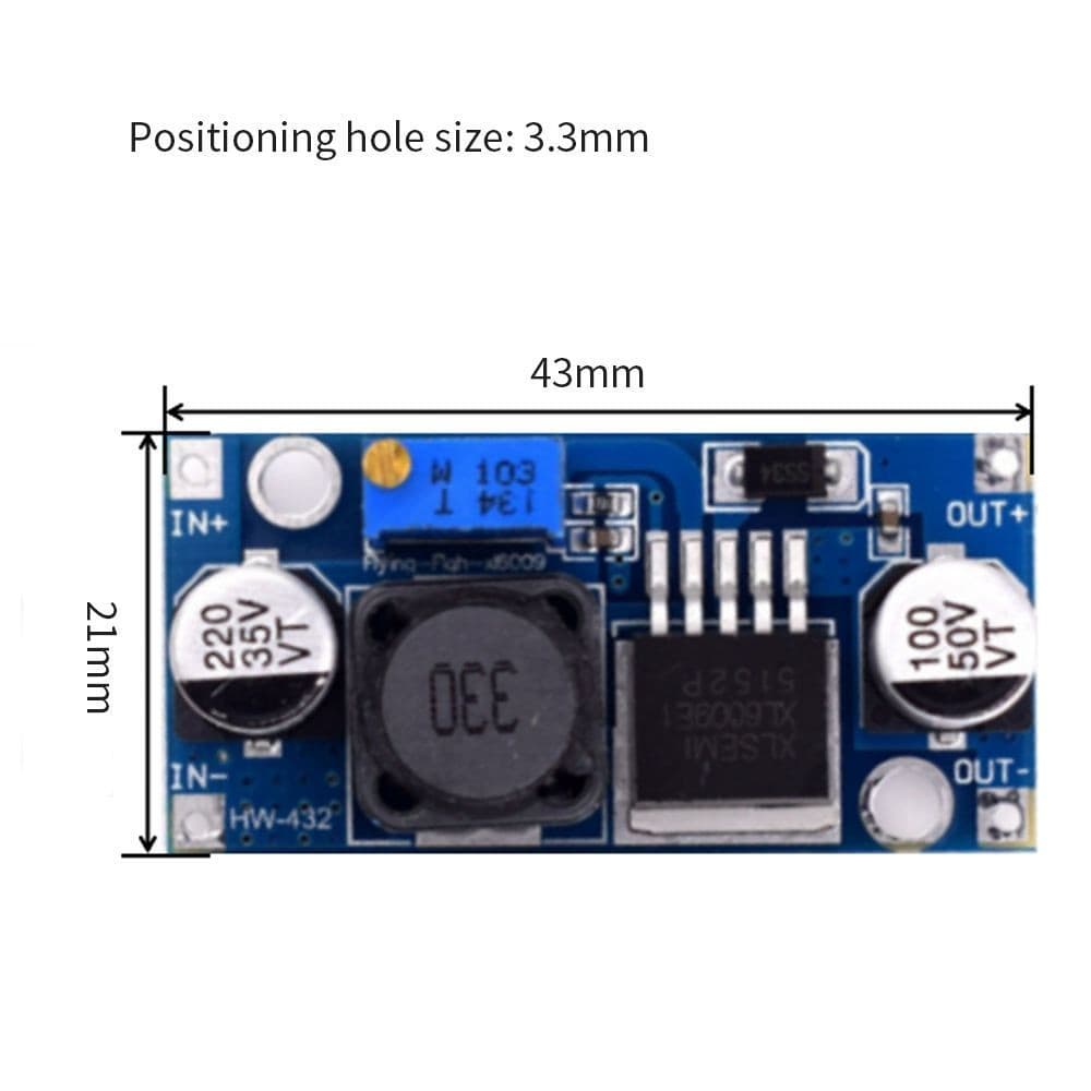 Modul Step Up XL6009 & Step Down LM2596 DC-DC Converter Adjustable 6