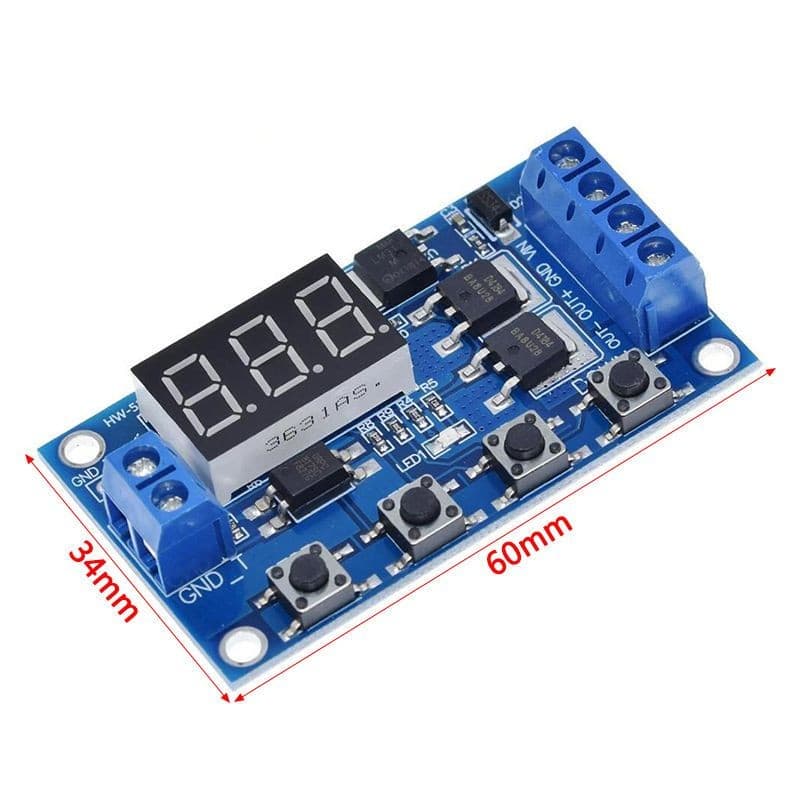 Timer Delay Switch HCW-M135 Dual MOSFET DC 12V 24V 400W 6