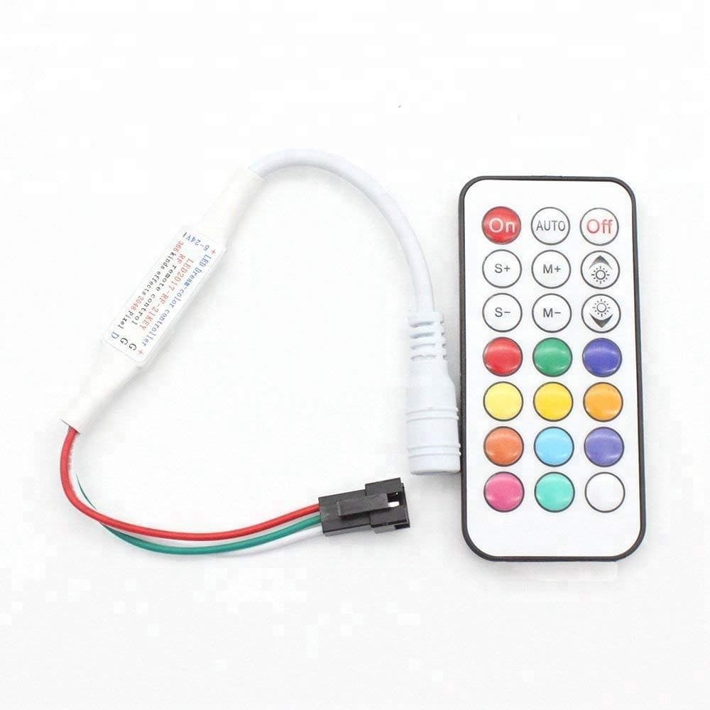 Remote Control RF 21 Tombol Controller LED Pixel WS2812B WS2811 DC 5-24V 4