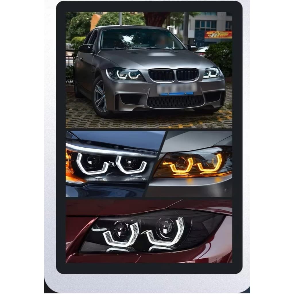 Shroud Akrilik 5D Glory Crystal Polosan Putih 2,5 & 3 Inch untuk BiLED 7