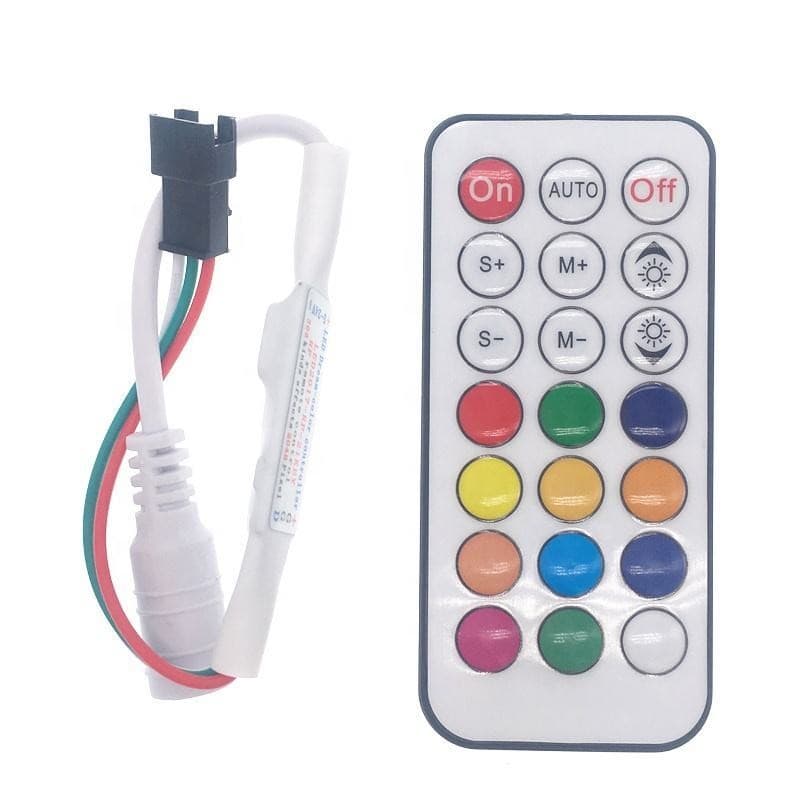 Remote Control RF 21 Tombol Controller LED Pixel WS2812B WS2811 DC 5-24V 5