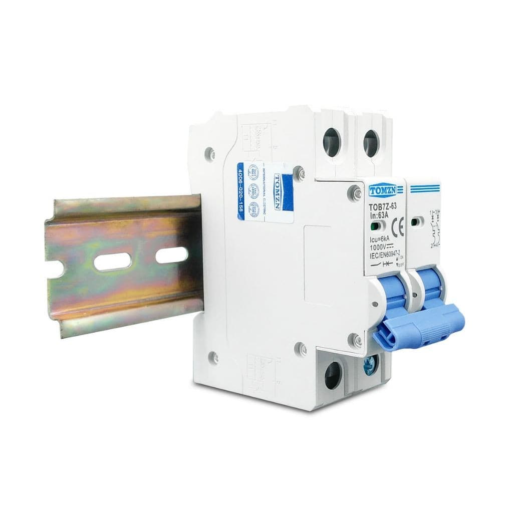 MCB DC TOMZN 2P 1000V 6kA Kurva C untuk Panel Surya PLTS (3A-63A) 5