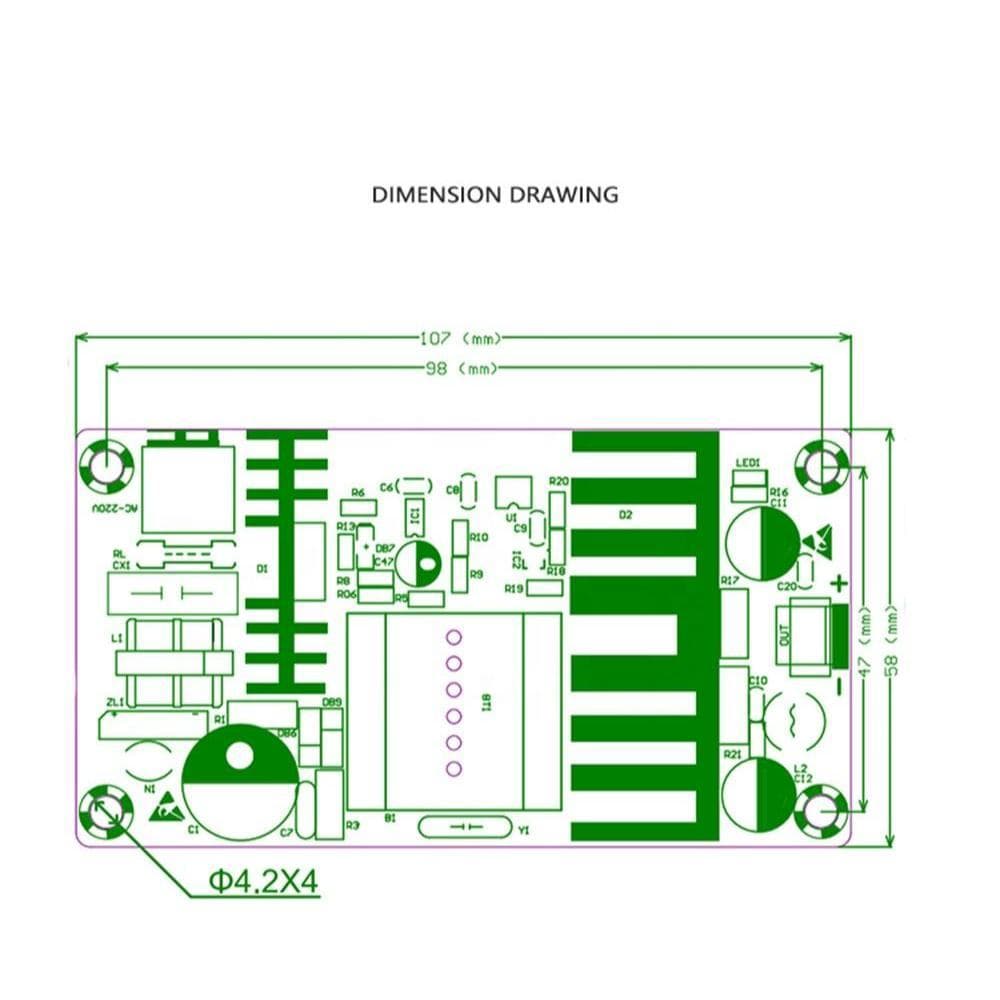 Modul Power Supply Switching 12V 8A 100W AC 220V ke DC 12V 9