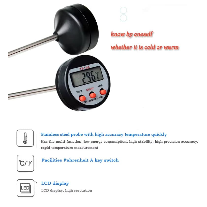 Termometer Digital Makanan TP100 Probe Stainless -50 s/d 300°C 4