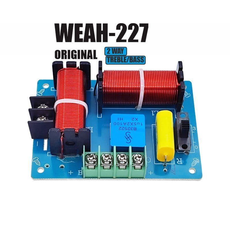 Crossover Pasif 2 Way WEAH-227 Bass Treble 4-8 Ohm 150-200W Original 3
