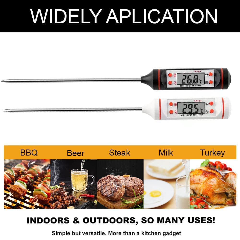 Termometer Digital Makanan & Minyak Goreng Stainless Steel 23 cm -50 s/d 300°C 4