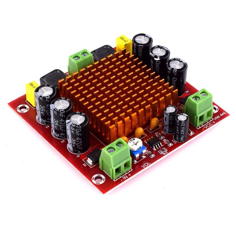 Power Amplifier Mono 150W HW-446 Class D TPA3116D2 + Preamp NE5532 7