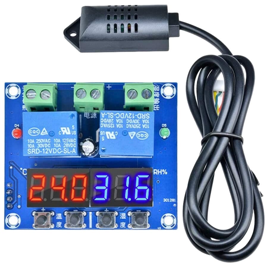 XH-M452 Thermostat & Hygrostat Digital 12V Kontrol Suhu Kelembapan Mesin Tetas 3